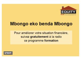 Programme formation Mbongo eko benda Mbongo