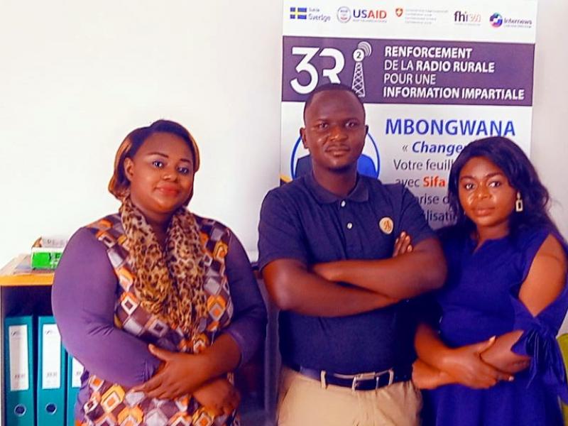 Journalistes du pool éditorial de Kandindi