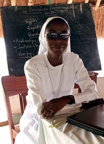 Sr Sandrine AMBA, Directrice Radio Marie Joseph (Libenge)